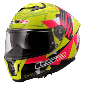 LS2 FF808 STREAM II TIGER H-V YELLOW PINK-06 3XL