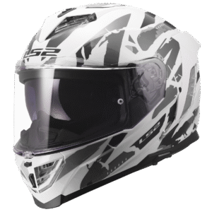 LS2 FF818 STORM III KAOS WHITE GREY L