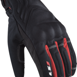 LS2 JET 2 MAN GLOVES BLACK RED M