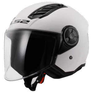 LS2 OF616 AIRFLOW II SOLID GLOSS WHITE-06 XS