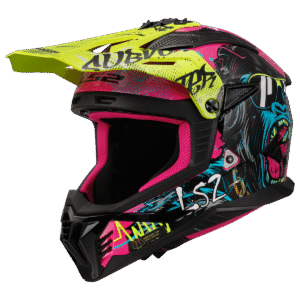 LS2 MX708 FAST II GORILLA PURPLE H-V YELLOW-06 M