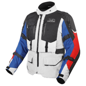 LS2 BREAKOUT MAN JACKET GREY BLUE RED 4XL