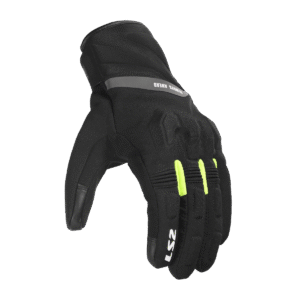 LS2 JET III LADY GLOVES BLACK H-V YELLOW L