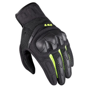 LS2 KUBRA MAN GLOVES ANTHRACITE H-V YELLOW L