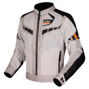 LS2 GARDA AIR LADY JACKET BLACK GREY H-V ORANGE 3XL