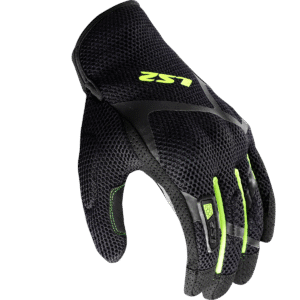 LS2 RAY II MAN GLOVES BLACK H-V YELLOW 3XL
