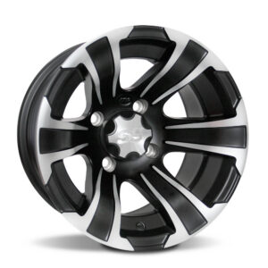 ITP SS312, 12x7 (5+2) Matte Black w/ Machined 4/110