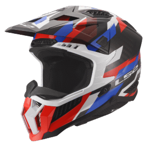 LS2 MX703 X-FORCE PHANTOM WHITE BLUE RED-06 S