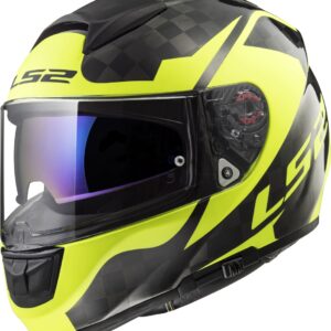 LS2 FF397 VECTOR C SHINE Carbon, H-V Yellow XXL