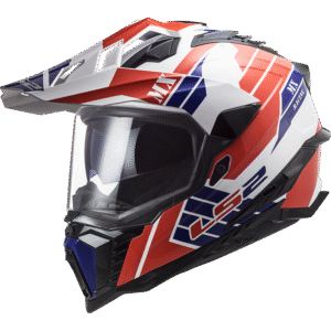 LS2 MX701 EXPLORER ATLANTIS G.WHITE RED BLUE XXL