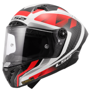 LS2 FF805 THUNDER GP AERO RAUTE WHITE RED-06 L