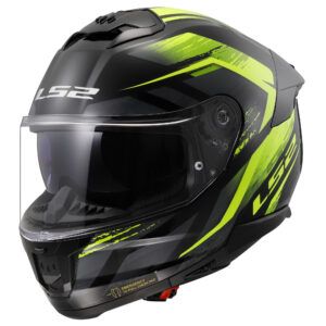 LS2 FF808 STREAM II FURY BLACK H-V YELLOW-06 XXS
