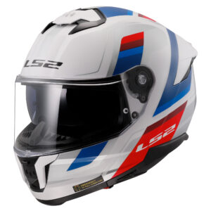 LS2 FF808 STREAM II VINTAGE WHITE BLUE RED-06 XXS