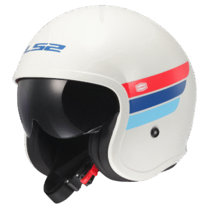 LS2 OF599 SPITFIRE II RETRO WHITE BLUE RED-06 M
