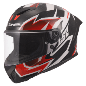 LS2 FF820 RAPID III XTREM WHITE BLACK RED XXS