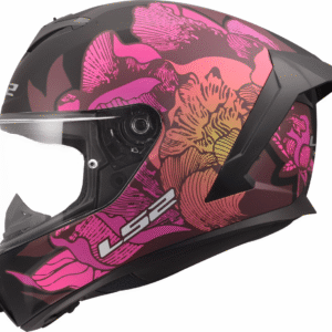 LS2 FF820 RAPID III POPPIES II BLACK PINK XL