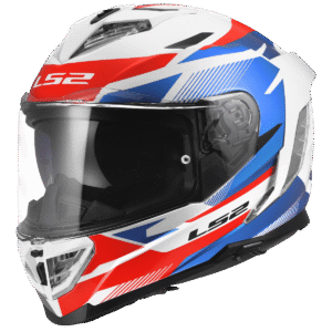 LS2 FF818 STORM III KOMAI WHITE BLUE RED M