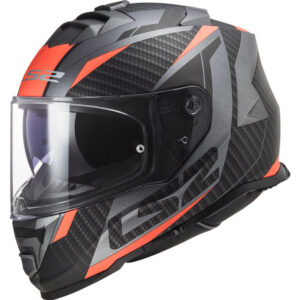 LS2 FF800 STORM RACER MATT TITANIUM FLUO XXL