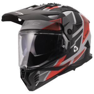 LS2 MX702 PIONEER II BLOCK GREY RED-06 XXL