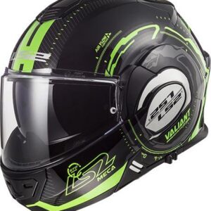 LS2 FF399 VALIANT NUCLEUS BLACK GLOW GREEN XS