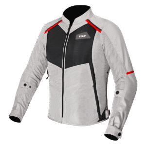 LS2 BREEZE LADY JACKET GREY BLACK RED 3XL