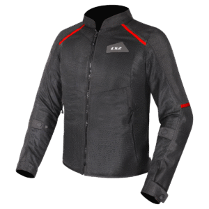 LS2 BREEZE MAN JACKET BLACK RED 3XL