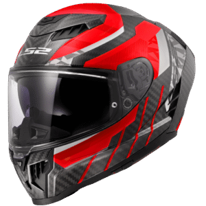 LS2 FF807 DRAGON TRAX RED XS