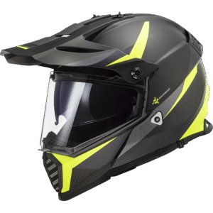 LS2 MX436 PIONEER EVO ROUTER BLACK H-V YELLOW XS