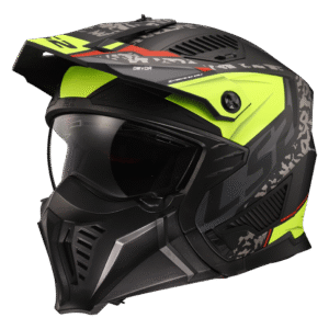 LS2 OF606 DRIFTER DEVOR M.BLACK H-V YELLOW-06 XL