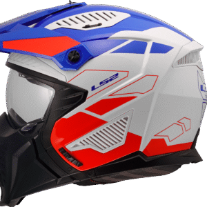 LS2 OF606 DRIFTER TREK WHITE BLUE RED-06 M
