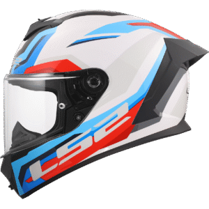 LS2 FF820 RAPID III HYPER WHITE BLUE RED S