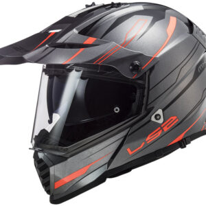 LS2 MX436 PIONEER EVO KNIGHT TITANIUM ORANGE XS
