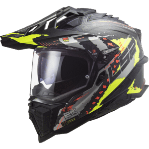 LS2 MX701 Explorer C EXTEND Matt H-V Yellow XL
