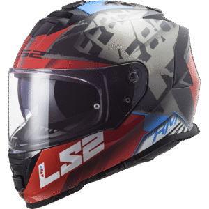 LS2 FF800 Storm SPRINTER Black Red Titanium XS