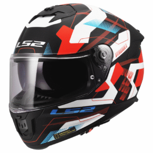 LS2 FF808 STREAM II MIKA WHITE BLUE RED-06 XXS