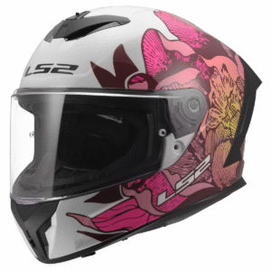 LS2 FF820 RAPID III POPPIES II WHITE PINK 3XL