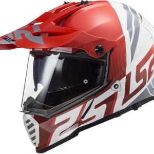 LS2 MX436 PIONEER EVO EVOLVE RED WHITE XS