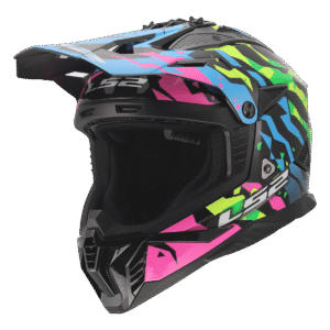 LS2 MX708 FAST II GROTESK BLUE PINK GREEN-06 3XL
