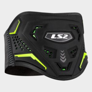 LS2 KOKU KIDNEY BELT BLACK H-V YELLOW 3XL-5XL
