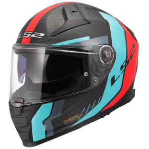 LS2 FF811 VECTOR II C GRID RED CYAN-06 3XL